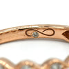 Bezel Set Diamond Stackable Band in 14k Rose Gold - Thumbnail 4