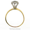1/2cttw 7 Diamond Cluster Ring in 14k Yellow Gold - Thumbnail 2