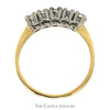 .38cttw 5 Prong Set Diamond Wedding Band in 14k Yellow Gold - Thumbnail 2