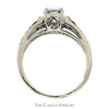 Le Vian Designer Oval Cut Aquamarine Ring with Chocolate & White Diamond Accents in 14k White Gold - Thumbnail 2