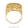 22k 1/10oz 1990 MCMXC Liberty Coin Ring with Open Scalloped Bezel in 14k Yellow Gold - Thumbnail 2