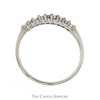 9 Round Diamond Wedding Band in 10k White Gold - Thumbnail 2