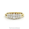 Lab Grown Diamond Cluster Wedding/Anniversary Band in 10k Yellow Gold - Thumbnail 1