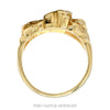 Men's Textured Nugget Style Ring in 14k Yellow Gold - Thumbnail 3