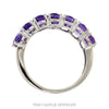 Front-facing view of the Le Vian oval amethyst band - Thumbnail 3