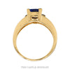 Gallery view of the Le Vian trillion tanzanite ring in 14k yellow gold - Thumbnail 3