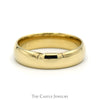 5mm Wide Polished Wedding Band in 14k Yellow Gold - Size 8.75 - Thumbnail 1