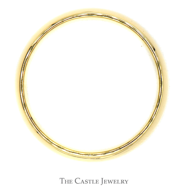 5mm Wide Polished Wedding Band in 14k Yellow Gold - Size 8.75