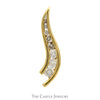 1/2cttw Diamond Journey Style Pendant in 10k Yellow Gold - Thumbnail 1