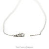 .10ct Diamond Solitaire Pendant on 21 inch 14k White Gold Chain - Thumbnail 3