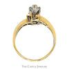 3/4cttw Marquise Cut Diamond Bridal Set with Diamond Halo and Accented Sides in 14k Yellow Gold - Thumbnail 2