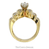 1.38cttw Marquise Cut Diamond Solitaire Ring with Channel Set Diamond Accents in 14k Yellow Gold - Thumbnail 2