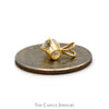.55ct Round Diamond Solitaire Pendant in 14k Yellow Gold Four Prong Mounting - Thumbnail 3