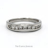 1/2cttw Curved Channel Set Diamond Wedding Band in Platinum - Thumbnail 1