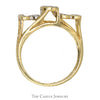 Diamond "MOM" Ring With .10 CTTW Diamonds In 10 KT Yellow Gold - Thumbnail 2