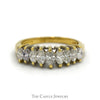 1cttw 9 Marquise Cut Diamond Band in 14k Yellow Gold - Thumbnail 1