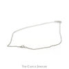 18 Inch .13cttw Diamond Infinity Necklace in 14k White Gold - Thumbnail 3