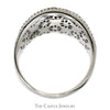 Le Vian Designer Concaved Blue Diamond Cluster Ring with White Diamond Accents in 14k White Gold - Thumbnail 2