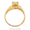 Pear Cut Opal ring with Diamond Accented Sides in 14k Yellow Gold - Thumbnail 2