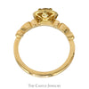3/4cttw Round Diamond Solitaire Engagement Ring with Diamond Halo and Accented Sides in 14k Yellow Gold - Thumbnail 2