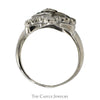 1/2cttw Diamond Eastern Star Ring in 14k White Gold - Thumbnail 2