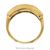 5 Channel Set Square Cut Amethyst Band in 14k Yellow Gold - Thumbnail 2