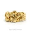 14k Yellow Gold Nugget Textured Ring - Size 10.25 - Thumbnail 1