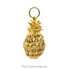 14k Yellow Gold Open Hollow Pineapple Pendant - Thumbnail 2