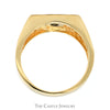 1/4ct Round Diamond Solitaire Men's Ring in 14k Yellow Gold - Thumbnail 2