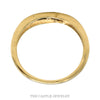 Front-facing view of the 10k yellow gold wishbone band - Thumbnail 3