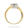 Marquise & Round Diamond Bypass Ring .50ctw in 14k Yellow Gold - Thumbnail 2