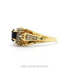 Side profile of the 10k yellow gold sapphire ring - Thumbnail 2