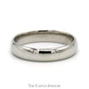4mm Polished Wedding Band in 10k White Gold - Size 8 - Thumbnail 1