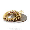 Heart Shaped Pendant of Marquise Garnets in 10k Yellow Gold - Thumbnail 3