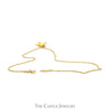 Tiffany & Co. Elsa Peretti Starfish Necklace with Diamond Accents on 18 inch Chain in 18k Yellow Gold - Thumbnail 3