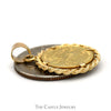 Liberty Coin Pendant with Rope Bezel in 14k Yellow Gold - Thumbnail 4