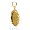 Liberty Coin Pendant with Rope Bezel in 14k Yellow Gold - Thumbnail 3