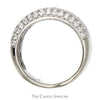 Wide 2cttw Round Diamond Cluster Band in 14k White Gold - Thumbnail 2
