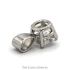 1ct Round Brilliant Cut Diamond Solitaire Pendant in 14k White Gold - Thumbnail 3