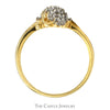 Diamond Waterfall Ring With Open Bypass Sides .25 CTTW In 14KT Yellow Gold - Thumbnail 2