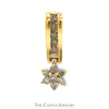 Star Cluster Diamond Pendant with Channel Set Diamond Accents in 10k Yellow Gold - Thumbnail 1