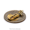 Star Cluster Diamond Pendant with Channel Set Diamond Accents in 10k Yellow Gold - Thumbnail 3