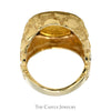 5 Yuan 1994 Panda Coin Ring in Nugget Style 10k Yellow Gold Mounting - Thumbnail 2