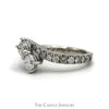 2cttw Ever Us Double Diamond Bypass Ring in 14k White Gold - Thumbnail 3