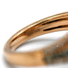 Oval Cut Blue Topaz Le Vian Designer Ring with Chocolate & White Diamond Halo in 14k Rose Gold - Thumbnail 4