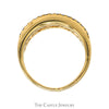 1cttw 3 Row Round Diamond Anniversary Band in 14k Yellow Gold - Thumbnail 2