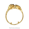 5 Round Diamond Freeform Cluster Ring in 14k Yellow Gold - Thumbnail 2