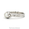 .38ct Round Brilliant Cut Diamond Solitaire with Twisted Designed Platinum Mounting - Thumbnail 3