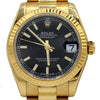 Ladies Rolex Presidential 178278 Luxury Watch with Black Dial in 18k Yellow Gold with Box - Thumbnail 3