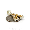 3/4cttw Round Diamond Cluster Letter "A" Pendant in 10k Yellow Gold - Thumbnail 3